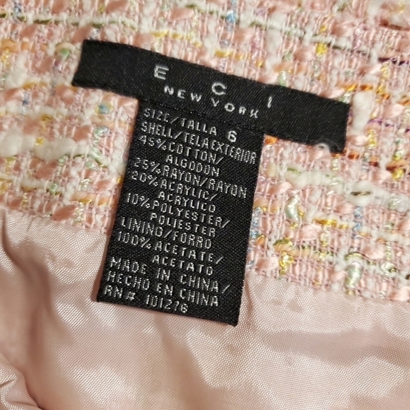 ECI NEW YORK TWEED SKIRT SIZE 6 - Picture 4 of 7